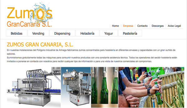 Zumos Gran Canaria se presenta con nueva Web Image 3