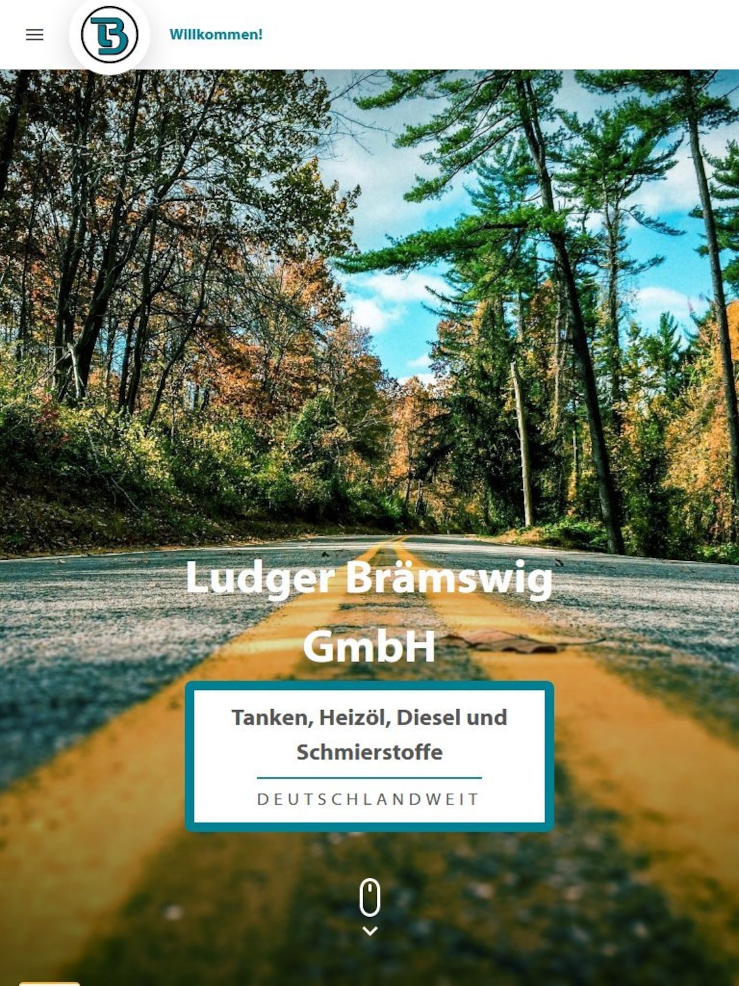 Tablet Screenshot der Website von: Ludger Brämswig GmbH