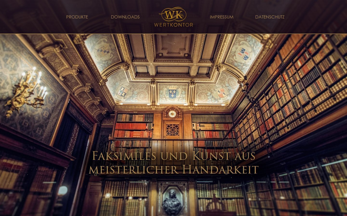 Desktop Screenshot der Website von: WK Wertkontor GmbH