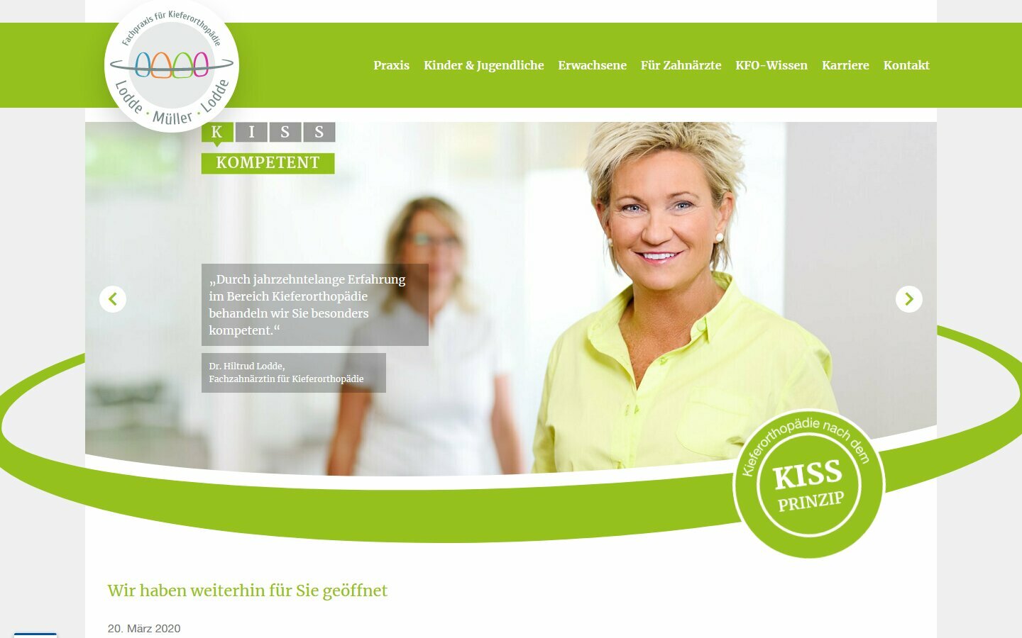 Desktop Screenshot der Website von: Lodde - Müller - Lodde