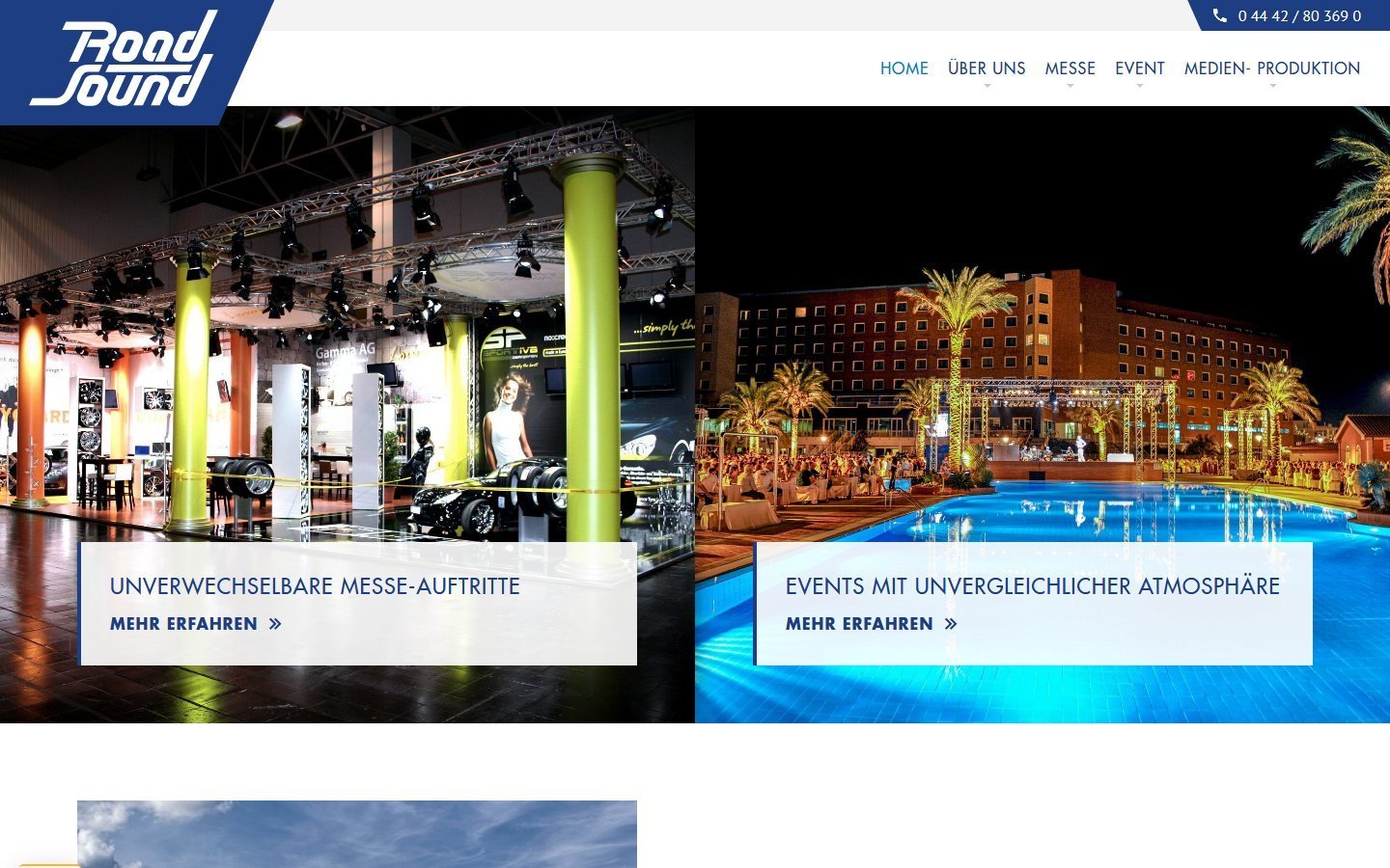 Desktop Screenshot der Website von: Road Sound