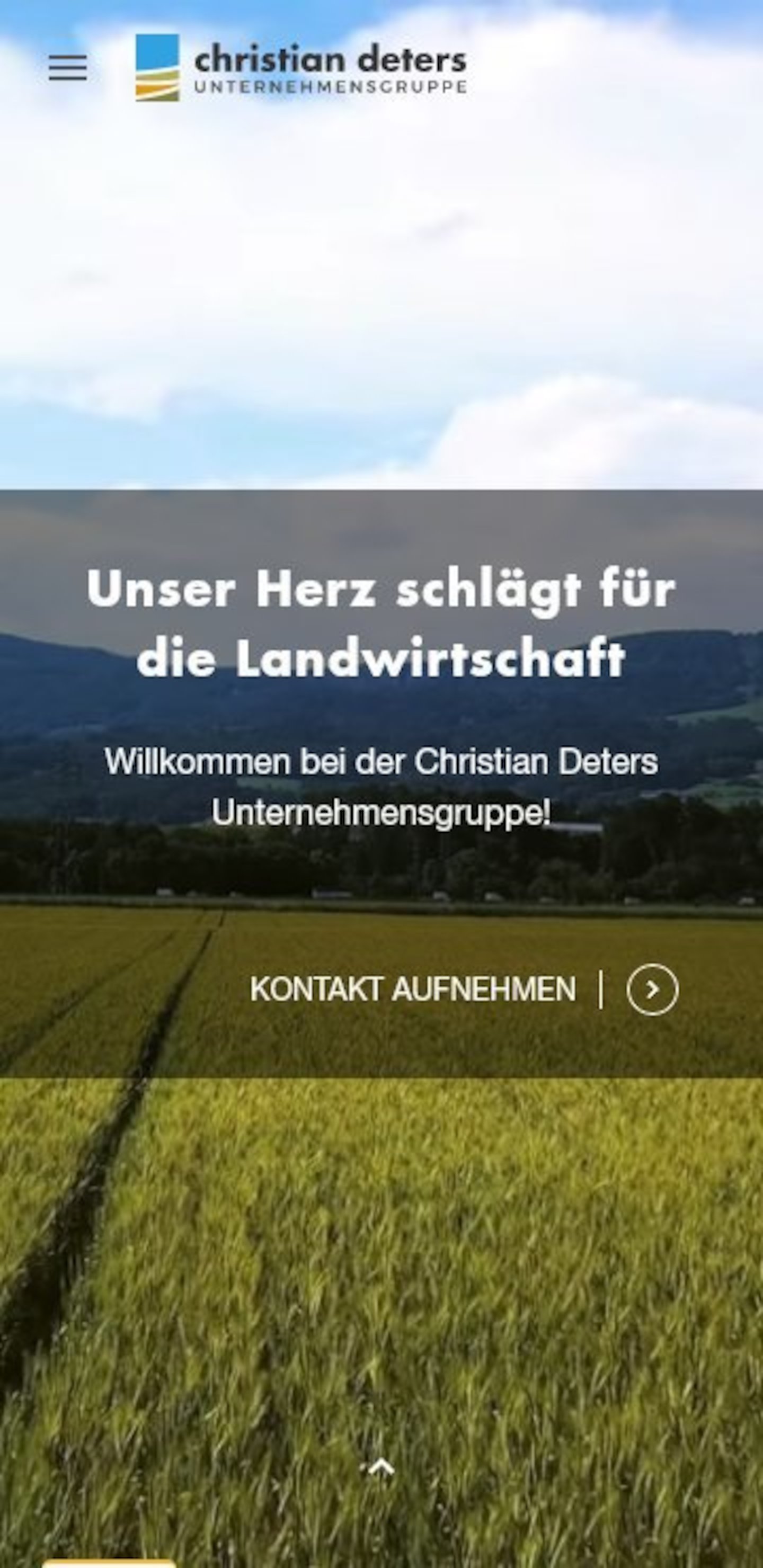 Smartphone Screenshot der Website von: Christian Deters Unternehmensgruppe
