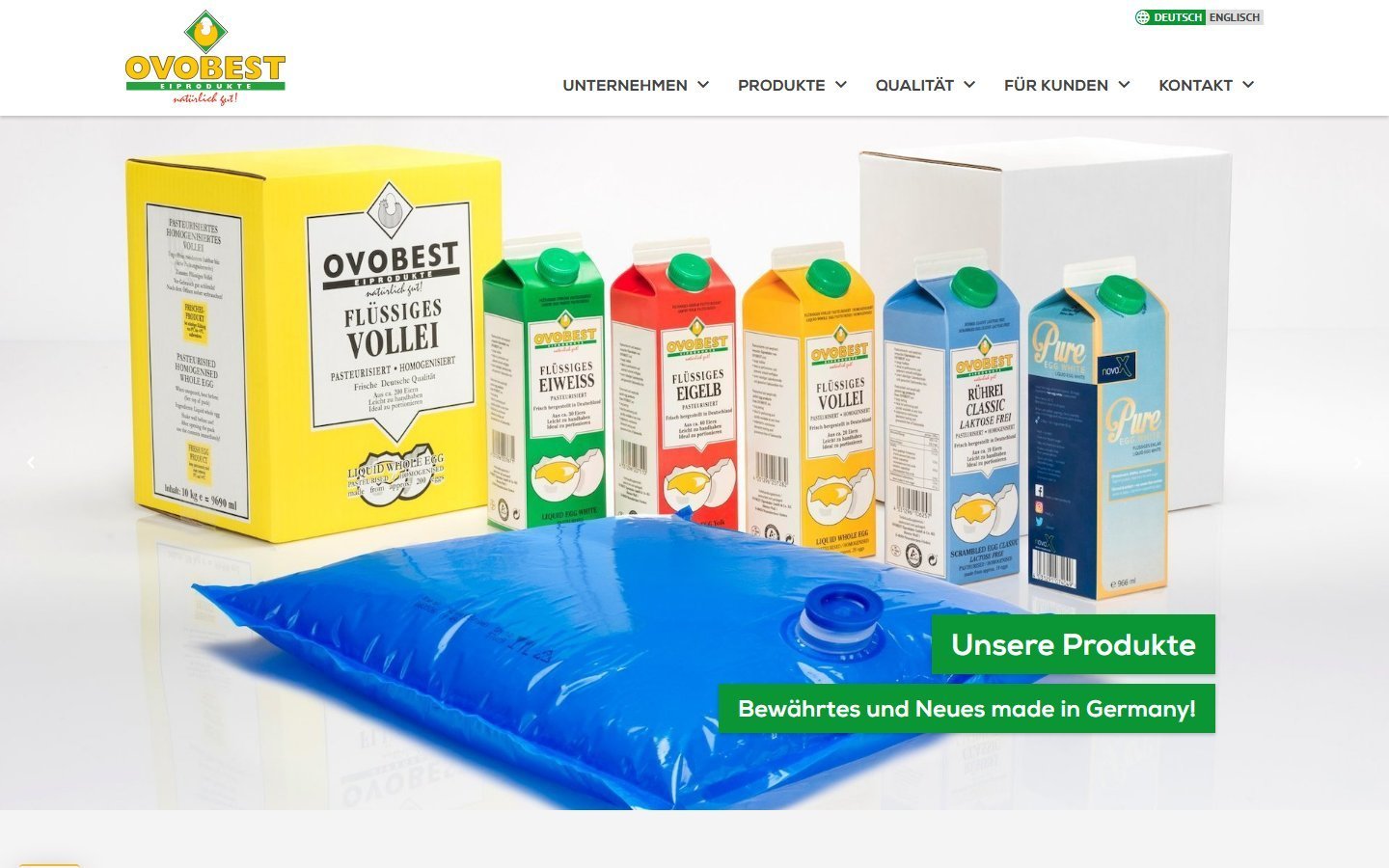 Desktop Screenshot der Website von: OVOBEST